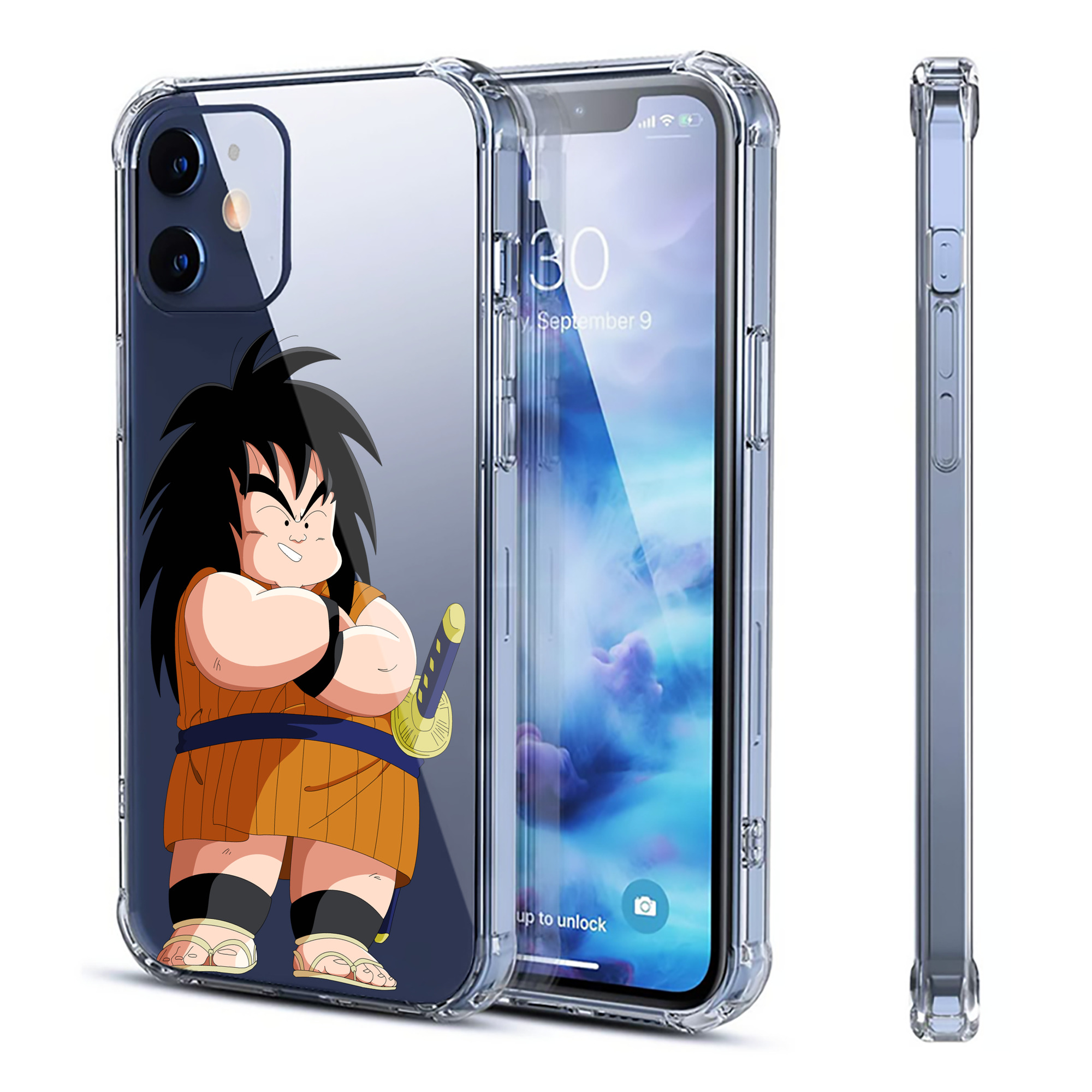 （画像用） ドラゴンボール やじろべえ DRAGON BALL Yajirobe 【iPhone 12シリーズ対応】透明スマホケース（クリアソフトケース）